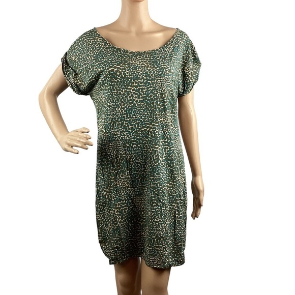 French Connection Shirt Dress Size 6 Multicolor Animal Print - Picture 1 of 8